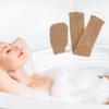 ABOOFAN 2pcs Ramie Jute Bathing Gloves and Back Scrubber Reusable Exfoliating Body Scrubber for Deep Cleansing Double-sided Bath Towel for Smooth Skin Suitable for Arms Legs Chest and Back view 4