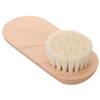 ABOOFAN Beechwood Nail Scrubber with Soft Wool Bristles Portable Finger and Toenail Cleaning Brush Comfortable Grip Manicure Tool for Gentle Dirt Removal and Multipurpose Nail Care view 1