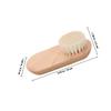 ABOOFAN Beechwood Nail Scrubber with Soft Wool Bristles Portable Finger and Toenail Cleaning Brush Comfortable Grip Manicure Tool for Gentle Dirt Removal and Multipurpose Nail Care view 2