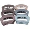 OSOLADY 6Pcs Women Hair Claw Clips Plastic Jaw Clips for Styling and Hair Hold for Daily Use Bath Makeup Cooking Gift for Ladies Random Color view 1