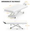 DeerDean Electric Lash Bed, Adjustable Massage Table for Salon Spa (White) view 3
