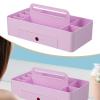 AFXGUSD Storage Organizer Sectional Tote Tray Container Makeup Organizer for Shampoo Conditioner Cabinet Crafts Soap Dispenser view 3