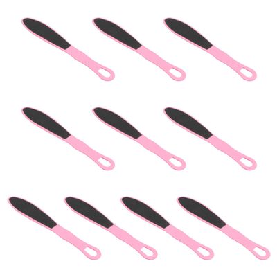 ABOOFAN 10PCS Double-Sided Foot Files Callus Remover Ergonomic Portable Foot Scraper Sandpaper Pedicure Tool for Smooth Skin Home Use Random Color Random Color