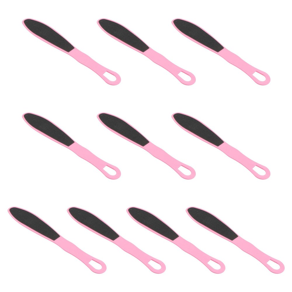 ABOOFAN 10PCS Double-Sided Foot Files Callus Remover Ergonomic Portable Foot Scraper Sandpaper Pedicure Tool for Smooth Skin Home Use Random Color Random Color