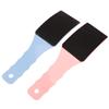 ABOOFAN 2pcs Double-Sided Foot File with Curved Handle Plastic Foot Exfoliator Tool for Dead Skin and Callus Removal Lightweight Pedicure Scrubber in Blue and Pink view 1
