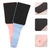 ABOOFAN 2pcs Double-Sided Foot File with Curved Handle Plastic Foot Exfoliator Tool for Dead Skin and Callus Removal Lightweight Pedicure Scrubber in Blue and Pink view 2