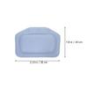 Alipis 2Pcs Bathtub Pillows Headrest with Suction Cups for Soaking Tub Neck and Shoulder Support Bath Cushions in Blue and White Soft Breathable Compact and Easy to Clean Spa Accessories view 2