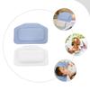 Alipis 2Pcs Bathtub Pillows Headrest with Suction Cups for Soaking Tub Neck and Shoulder Support Bath Cushions in Blue and White Soft Breathable Compact and Easy to Clean Spa Accessories view 4