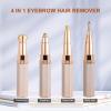 Facial Hair Remover - Eyebrow Trimmer, Nose Device, Electric Epilator with 45g Lightweight Design | 4 in 1 Removal for Women Arms Legs Face Body, Gentle Washable Grooming Shaver, Rechargeable Beauty view 2