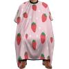 Soft Salon Barber Cape Fashion Soft Hair Cutting Cape with Adjustable Closure Cute Pink Strawberry Polka Dot view 1