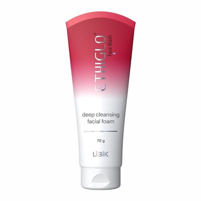 Krishva Eth-i.g.l.o Facial Foam  Gentle Exfoliating Face Wash for All Skin Types  Helps Reduce Clogged Pores & Dullness  Daily Facial Cleanser  70 ml