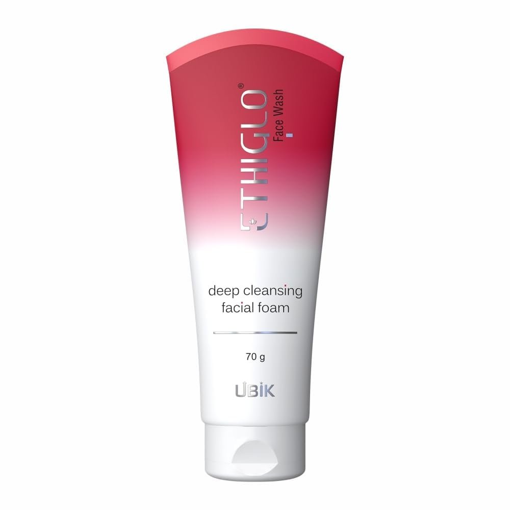 Krishva Eth-i.g.l.o Facial Foam  Gentle Exfoliating Face Wash for All Skin Types  Helps Reduce Clogged Pores & Dullness  Daily Facial Cleanser  70 ml