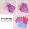 DIYEAH 10Pcs Exfoliating Shower Gloves Deep Cleaning Bath Mittens for Body Scrubbing and Dead Skin Removal Comfortable Home Bathroom Supplies view 4