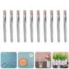 ABOOFAN 20Pcs Lip Brush with Handles and Soft Man-made Fiber Bristles Portable Transparent Crystal Rod Cosmetic Applicators for Eyeshadow and Lipstick Makeup Tool view 3