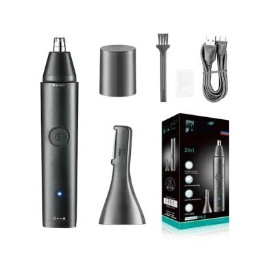 Compatible With VGR V-613 2-in-1 Electric Hair Removal Appliance IPX5 Waterproof Rechargeable Ear, Nose & Eyebrow Trimmer