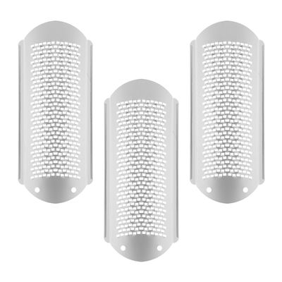 ABOOFAN 3Pcs Stainless Steel Foot File Professional Callus Remover Hard Skin Scraper for Dry Cracked Feet Pedicure Tool and Dead Skin Removal