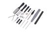 ABOOFAN Black Manicure Pedicure Tool Kit Nail File Cutter for Home Salon Travel Use with Comfortable Grip for Finger and Toe Nail Care and Callus Removal view 1