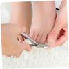 ABOOFAN Black Manicure Pedicure Tool Kit Nail File Cutter for Home Salon Travel Use with Comfortable Grip for Finger and Toe Nail Care and Callus Removal view 2