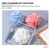 ABOOFAN 3Pcs Bath Mesh Sponge Balls Shower Poufs Body Scrubber Skin-Friendly PE Material Suitable for All Ages Family Bathing Spa view 3