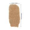 Unomor 2PCS Jute Exfoliating Shower Gloves for Bath and Body Scrubbing Back Scrubber Gloves for Softening Skin and Dead Cell Removal Comfortable Double-Sided Hand Mitts view 2