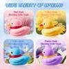 Miaeowve Duck Shaped Bath Bombs Set of 4, Floral Scented Skin-Softening Fizzies, Fun Bathtime Gift for Kids & Women Blue One Size view 4