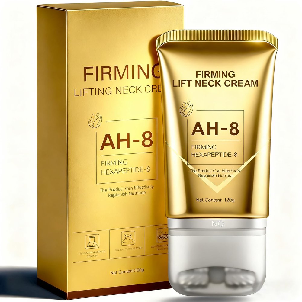 AH-8 Firming Neck Cream for Crepey Skin Body Care Comfort, Contains Hexapeptide, Moisturizing, Tightening Lotions Cosmetic Skin Care & Repair for Women and men , Day & Night Use -ScentChamomile