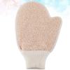 DIYEAH 2pcs Linen Exfoliating Gloves Soft Body Scrubber Bath Shower Mitts for Adults Back Rubbing Dead Skin Removal Spa Spa Bath view 2