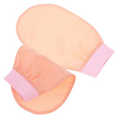ABOOFAN 2Pcs Exfoliating Mitts Reusable Shower Gloves Soft Imitation Fiber Skin Cleaning Bath Scrubbers for Gentle Dead Skin Removal and Spa Massage