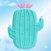ABOOFAN Light Green Cactus Shower Brush Back Scrubber Soft Silicone Bath Body Exfoliator Back Massage Tool for Men Women Deep Cleansing Skin Care Spa view 2