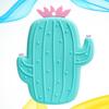 ABOOFAN Light Green Cactus Shower Brush Back Scrubber Soft Silicone Bath Body Exfoliator Back Massage Tool for Men Women Deep Cleansing Skin Care Spa view 3