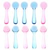 ABOOFAN 10pcs Handle Grip Nail Brush for Men Women Flexible Bristles Pedicure Fingernail Scrub Brush with Long Plastic Handle Multifunctional Cleaning Tool for Home Office Kitchen Use view 1