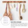 TOVINANNA 15Pcs Handle Grip Nail Cleaning Brushes with Flexible Bristles for Fingernail and Toenail Dirt Removal Gentle Scrub Hand Cleaner with Hanging Bright Transparent Colors for Bathroom view 3