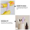 TOVINANNA 15Pcs Handle Grip Nail Cleaning Brushes with Flexible Bristles for Fingernail and Toenail Dirt Removal Gentle Scrub Hand Cleaner with Hanging Bright Transparent Colors for Bathroom view 4