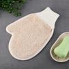 ROMISBABA 2pcs Exfoliating Bath Mitts Linen Back Rubbing Gloves for Shower Spa Body Scrubber Soft Dead Skin Remover for Adults view 3
