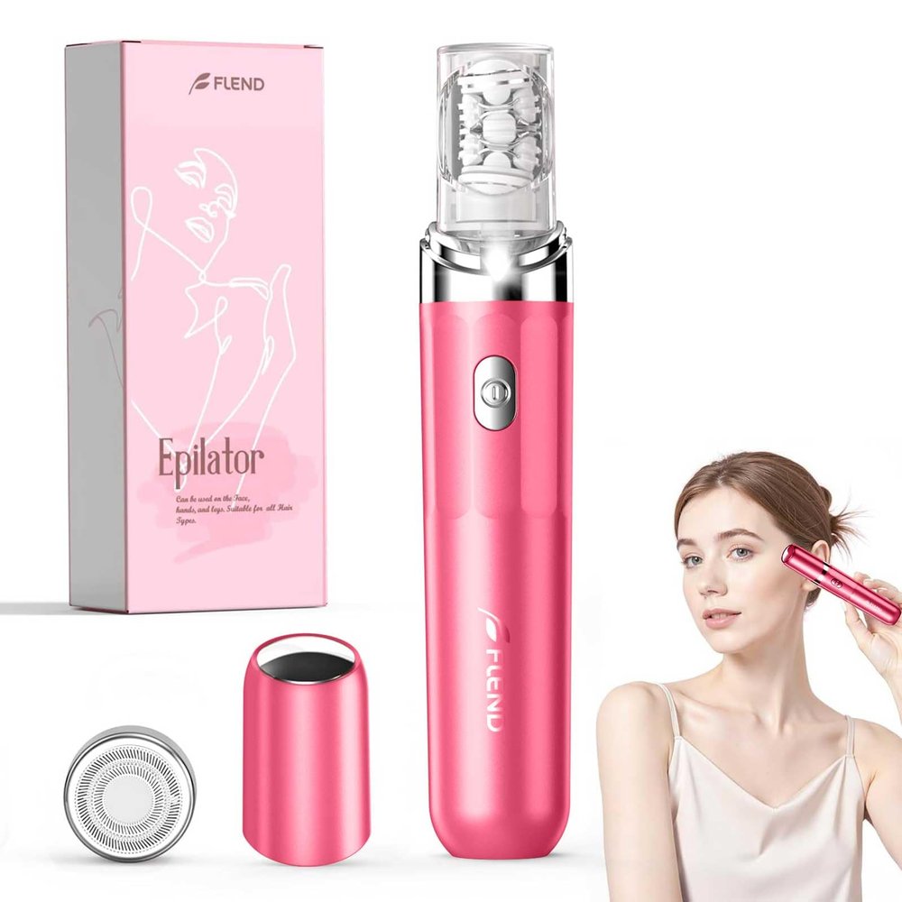 Epilator,2 in 1Epilator for Women Rechargeable,Womens Electric Shaver with LED Light,Rechargeable,Hair Removal for Women Legs/Face/Bikini/Arms,Smooth Epilator Trimmer Travel Kit Set Upgrade