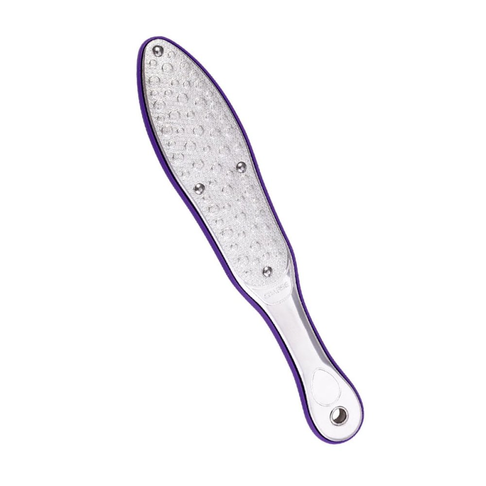 HONITANO Stainless Steel Foot File Pedicure Rasp Dead Skin Remover Ergonomic Small Metal Callus Scraper for Cracked Dry Skin Foot Care Tool Safe Washable Reusable