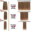 Human Crochet Hair for Black Women Deep wave Crochet Human Hair Bundles 18 Inch Pre-Separated Feather Crochet Human Hair 200g Deep Wavy Invisible Crochet Hair Extensions 160 Strands Honey Blonde view 2
