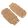 HONITANO 2PCS Jute Bath Rubbing Gloves Exfoliating Body Washing Mitts Skin-Friendly Deep Cleansing Shower Scrubbing Gloves for Men and Women Portable Hand view 1