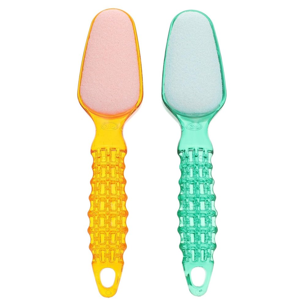 ABOOFAN 2pcs Stainless Steel Pedicure Foot File Callus Remover Double-Sided Rasp for Dead Skin Removal Portable Foot Care Tool for Smooth Heels at Home