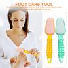 ABOOFAN 2pcs Stainless Steel Pedicure Foot File Callus Remover Double-Sided Rasp for Dead Skin Removal Portable Foot Care Tool for Smooth Heels at Home view 4