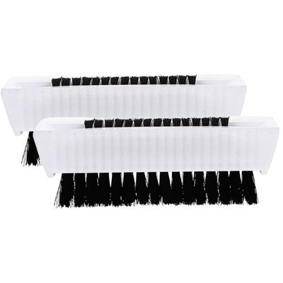 ABOOFAN 2Pcs Anti-slip Double-sided Nail Scrub Brush Portable Multi-function Fingernail Cleaner with Sturdy Bristles for Hands Feet and Cuticle Dirt Removal Lightweight and Comfortable to