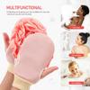 ABOOFAN 3Pcs Double-Sided Exfoliating Bath Gloves for Women and Men Dead Skin Remover Body Scrubber with Fine Mesh Sponge and Dual-Purpose Design for Shower Spa Deep Cleansing and view 3