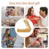 Beard Comb for Men - Small Folded Moustache Comb - Natural Wood Beard Brush, Anti-Static Mustache Pocket, Brushing Folding Care Tools for Men Gift view 4