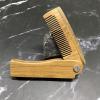 Beard Comb for Men | Portable Folding Moustache Comb,Wooden Beard, Anti-Static for, Cleaner, Folding Pocket & Mustache Brush for Men view 3