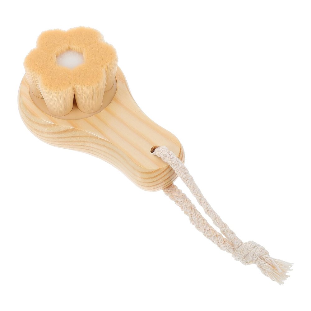 GALPADA Comfortable Facial Cleaning Brush with Soft Fiber Bristles for Deep Pore Cleansing Manual Face Washing Tool for Women Travel-Friendly Skin Care Brush and Gentle Exfoliating