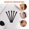 ABOOFAN 30Pcs Dual-ended Eyeshadow Applicators Soft Sponge Makeup Brushes for Women Lightweight Cosmetic Eye Makeup Tools for Blending and Face Painting view 3