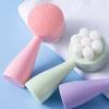 ABOOFAN Manual Facial Cleansing Brush Soft Silicone Exfoliating Face Scrubber for Deep Pore Cleaning and Makeup Removal Stretchy Fibers for Smooth Skin Care view 2