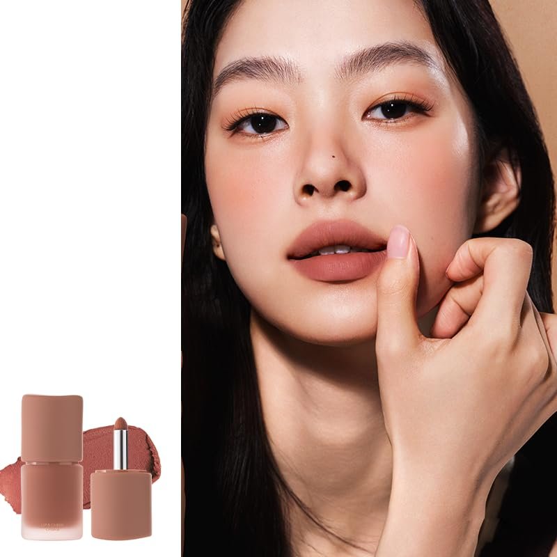 1 PC NEW Multi Purpose Cream, 3 in 1 Lipstick Blusher Eyeshadow Cream With Round Head Brush, Liquid Eyeshadow Liquid Blusher (C21)