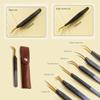 EWUROI Volume Eyelash Tweezers Professional Stainless Steel Eyebrow Clip Individual Curved Strip Lash Extension Supplies view 2