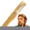 Small Beard Comb, Pocket Beard Comb, Natural Wood Brush, Anti-Static Mustache Pocket, Brushing Folding Care Tools for Men Gift view 1